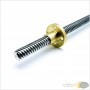 aafaqasia T8 Lead Screw Lead OD 8mm Stainless Steel Trapezoidal Rod Threaded Brass Nut T8 Lead Screw Lead OD 8mm Stainless Steel