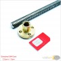 aafaqasia T8 Lead Screw Lead OD 8mm Stainless Steel Trapezoidal Rod Threaded Brass Nut T8 Lead Screw Lead OD 8mm Stainless Steel