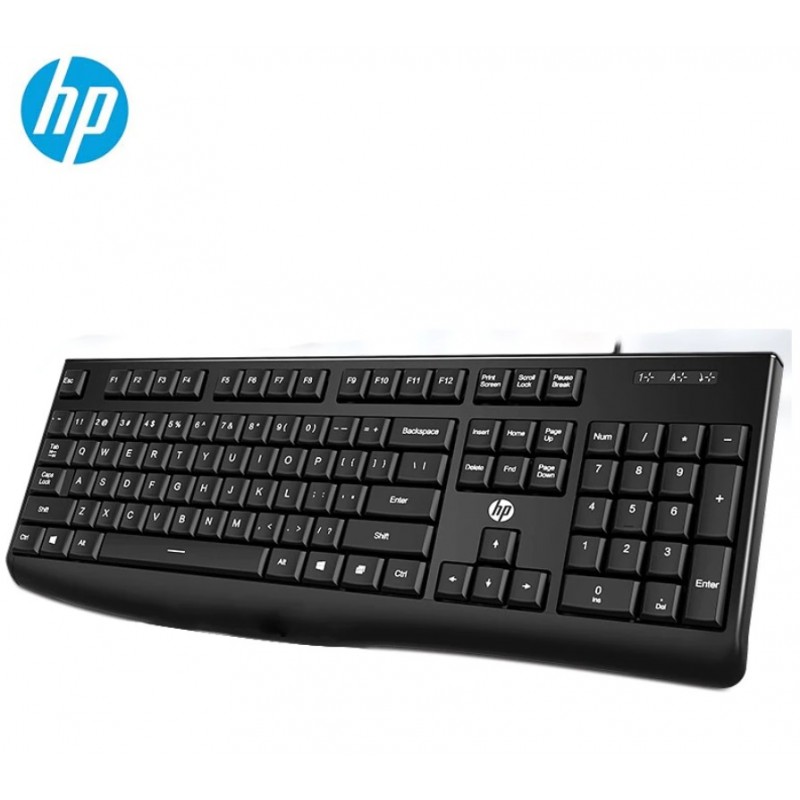 HP K200 Wired USB Keyboard Gaming Office Original English Arabic Letters