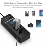 aafaqasia USB 3.0 Hub with 4 Ports 30cm Model 303 - Black USB 3.0 Hub with 4 Ports 30cm Model 303 - Black