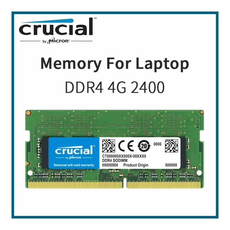 Crucial Basics 4GB DDR4 2400 MTs CL17 Laptop Memory