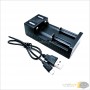 aafaqasia Universal 2 Slot Battery USB Charger Smart 18650 26650 14500 Universal 2 Slot Battery USB Charger Smart 18650 26650 14