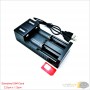 aafaqasia Universal 2 Slot Battery USB Charger Smart 18650 26650 14500 Universal 2 Slot Battery USB Charger Smart 18650 26650 14