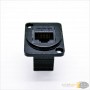 aafaqasia Rj45 D type mounting CAT6 CAT5E Network connector metal panel socket Rj45 D type mounting CAT5E CAT6 Network connector