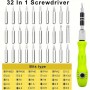 aafaqasia Screwdriver 32-in-1 Set Magnetic Precision Hand Tool Screwdriver 32-in-1 Set Magnetic Precision Hand Tool