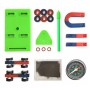 aafaqasia Magnet Kit Physics Science Experiment Tools Science Magnet Set for Education Science Experiment Tools Including Bar/Ri