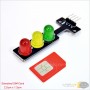 aafaqasia 5V Mini Traffic Light Red Yellow Green LED Display  5MM 5V Mini Traffic Light Red Yellow Green LED Display Module