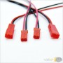 aafaqasia 2Pair 10cm 2 Pin Connector Male Female JST Cable 22 AWG Wire Cable For RC Battery 2Pair 10cm 2 Pin Connector Male Fema