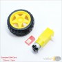 aafaqasia Tire Wheel + DC 3-6v Gear Motor Smart Car Robot Tire Wheel with DC 3-6v Gear Motor
Parameter Operating voltage: 3V ~ 6