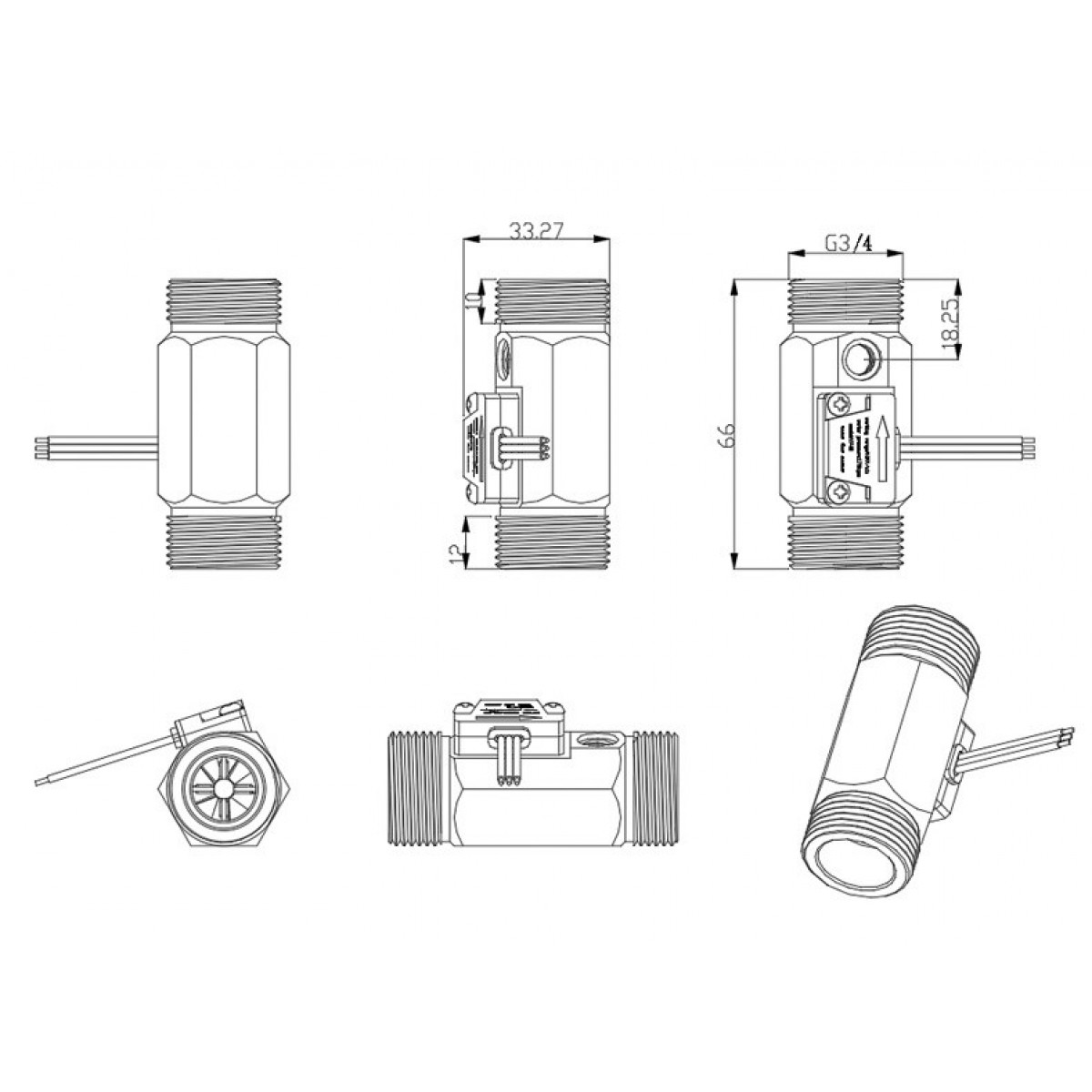 YF-B6 Water Flow Sensor